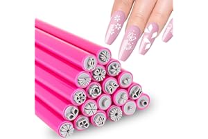 CHIPLESIER 20 Pcs Nail Art Stamp Pen Set, Flower Nail Stamper Pen for Women and Girl, DIY Nail Doodles Kit, Nail Art Tools with Various Patterns, Nail Art Pen for Salon Manicure