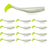 Fish On Tackle Soft Plastic Paddle Tail Swimbaits &ndash; 3 1/4", 4" &amp; 5" Soft Plastic Fishing Lures with Extra-Large Tail for Lifelike Swimming Action &ndash; Freshwater &amp; Saltwater