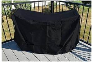 Izzybang 3 Piece Bar Height Outdoor Dining Set Cover Waterproof Heavy Duty Patio Bistro Table and Chairs Cover, 69" L x 32" W x 46" H