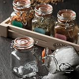Kilner Clip Top Spice Jar 70ml Square Glass Airtight Kitchen Storage view 7