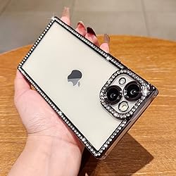 ROSEHUI Clear Glitter Phone Case for iPhone