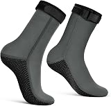 Flintronic 3mm Neoprene Socks Grey M Wetsuit Anti-slip Fin Socks