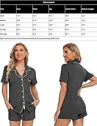 Pjmlifecoco Womens Button Down Pajama Sets Soft
