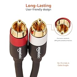 Amazon Basics 2 RCA Audio Cable for