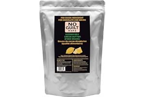 No Guilt Bars – Deodorized Cocoa Butter (Food Grade), 1 kg | Pure Cocoa Butter for Chocolate Making, Baking & Keto Desserts |