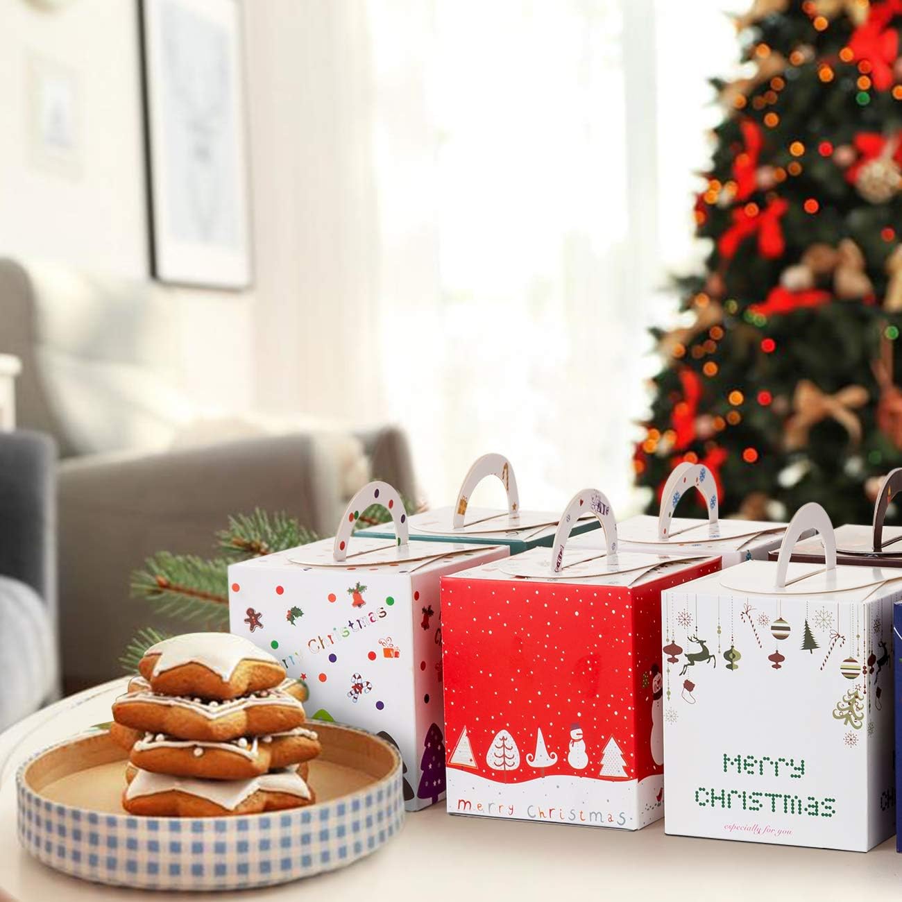 Amazon Co Jp Gwhole クリスマスギフト ボックス 24個セット プレゼントボックス手提げボックス ギフトバッグ ちょっとした贈り物 おもちゃ