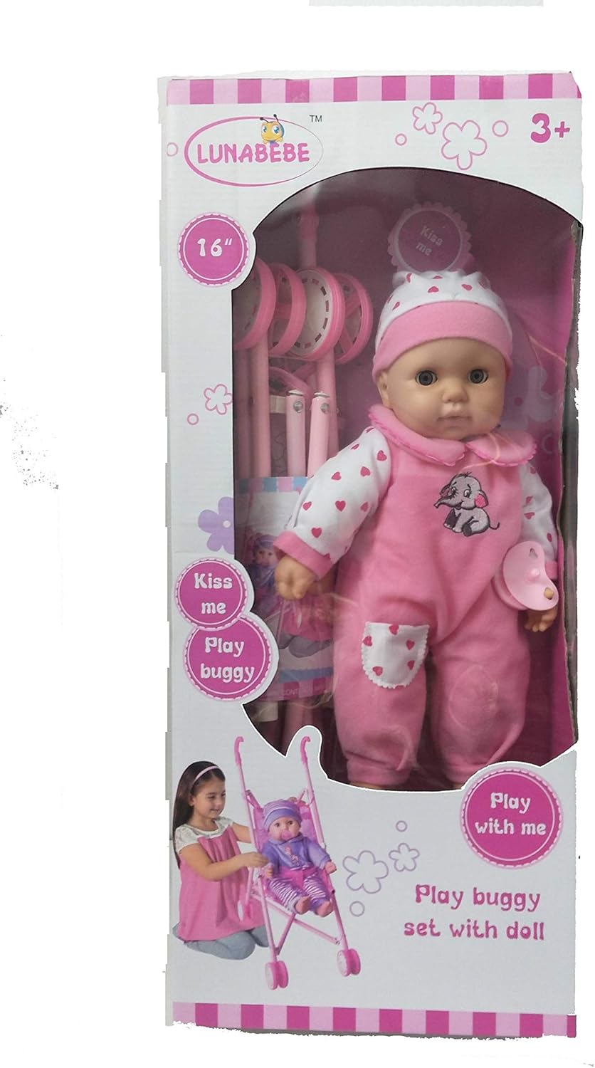 doll with pram set