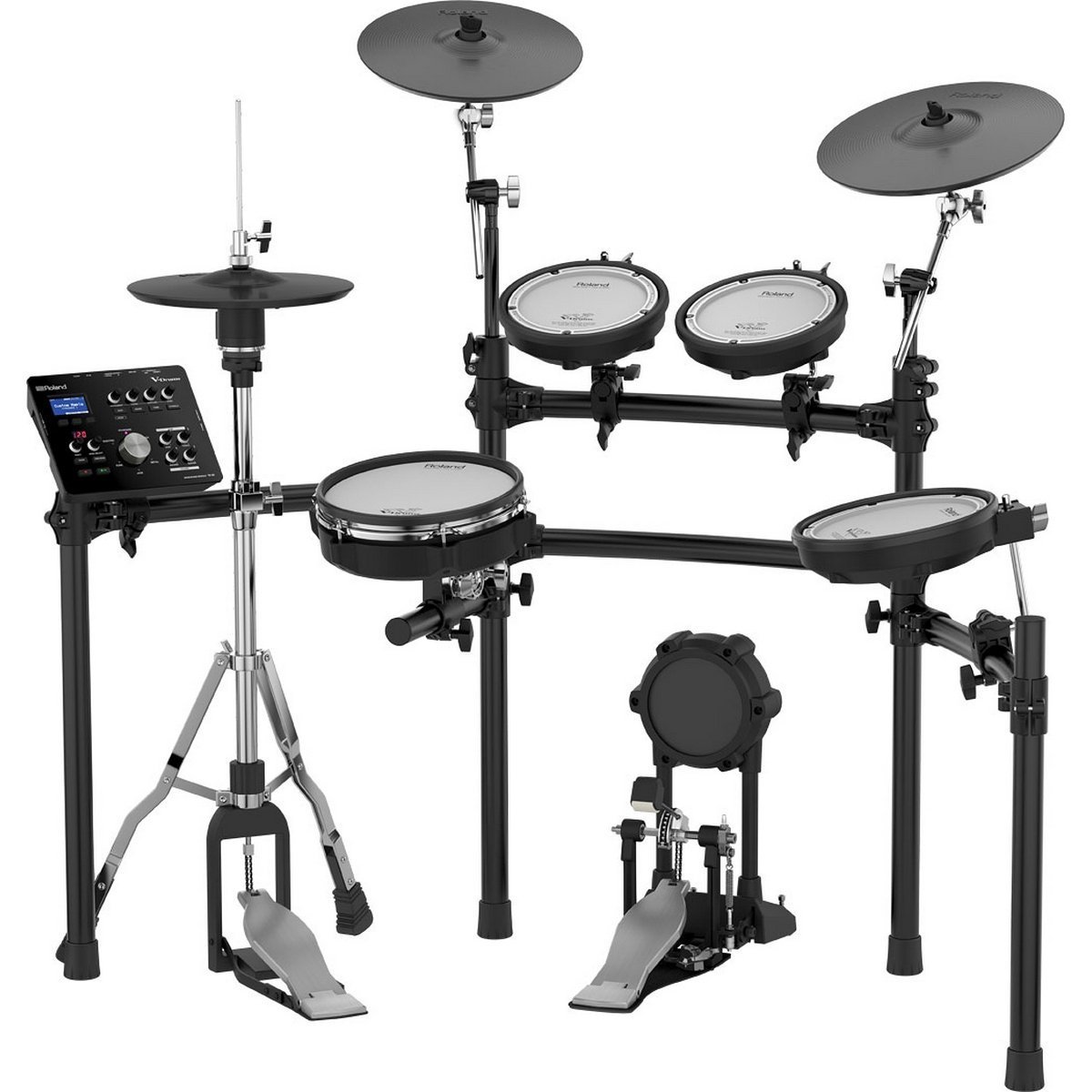 Roland Electronic V Drum Set 10" Snare Pad 8" Tom 12" Crash V Cymbal Stand eBay