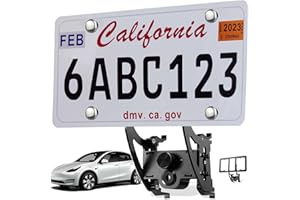 NANAHOLY Model Y License Plate Frame for Tesla Model Y Accessories 2024 Model Y Front License Plate Mount No Drill License Plate Holder (Model Y-A)