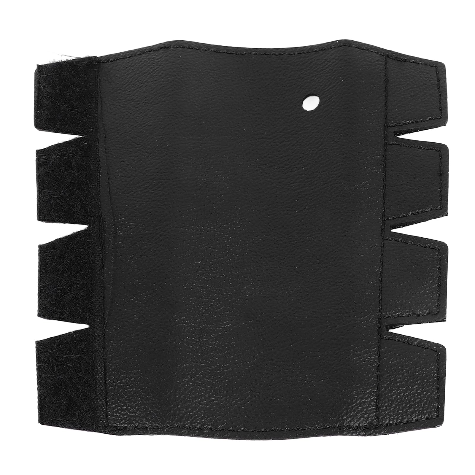 Fockety French Horn Hand Guard, Leather Anti Slip Design Stable Grip Horn Hand Pad Easy to Install Wear Resistance French Horn Handle Protective Cover for French Horn (Black)