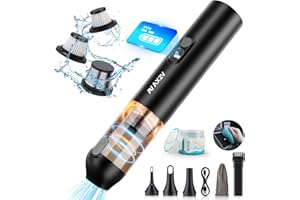AX2V Handheld Car Vacuum Cordless Rechargeable 19000PA Mini Vacuum Cleaner, Low Noise Portable Vacuum for Car, with Cleaning Gel for Car Detailing Keyboard Cleaner Home Cleaning