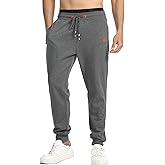 Surenow Men's Athletic Sweatpants Active Workout Jogger Pants for Men with Pockets Tapered Drawstring Gym Running Track Pants