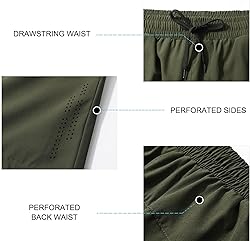 Surenow Men's Athletic Running Shorts Lightweight