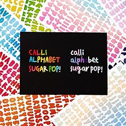 30 Sheets Alphabet Number Stickers Colorful