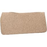 Weaver Equine 32" x 32" Contoured Wool Blend Felt Horse Saddle Pad Liner, Shock Absorbing Protective Western Saddle Pad, Durable Equine Supplies, &lrm;Tan
