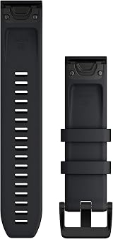 Garmin QuickFit 22mm Watch Band Silicone Black Original Accessory view 2