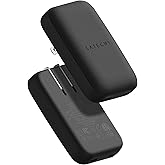 Satechi OntheGo 67W Wall Charger, GaN USB-C Travel Charger (PD 3.0+PPS), 2 USB-C, 67W(1)/45W+20W(2), for MacBook Air/Pro M5, iPad Air/Pro M5, iPhone 17/16, Galaxy S25/S24, Pixel 9, Steam Deck - Black