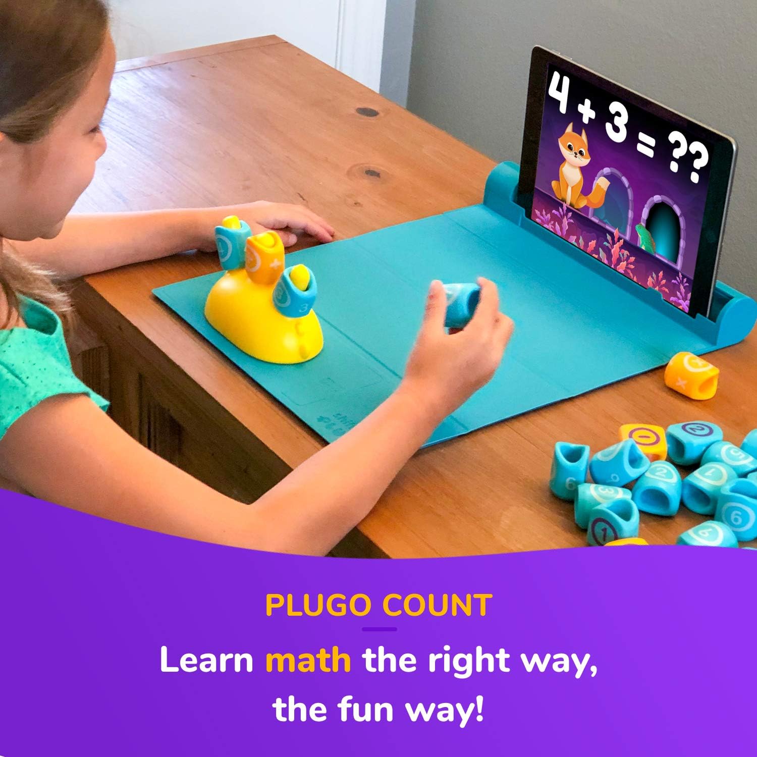 Plugo STEM Pack by PlayShifu - Count, Letters & Link (3in1), Yellow, Large - Image 4