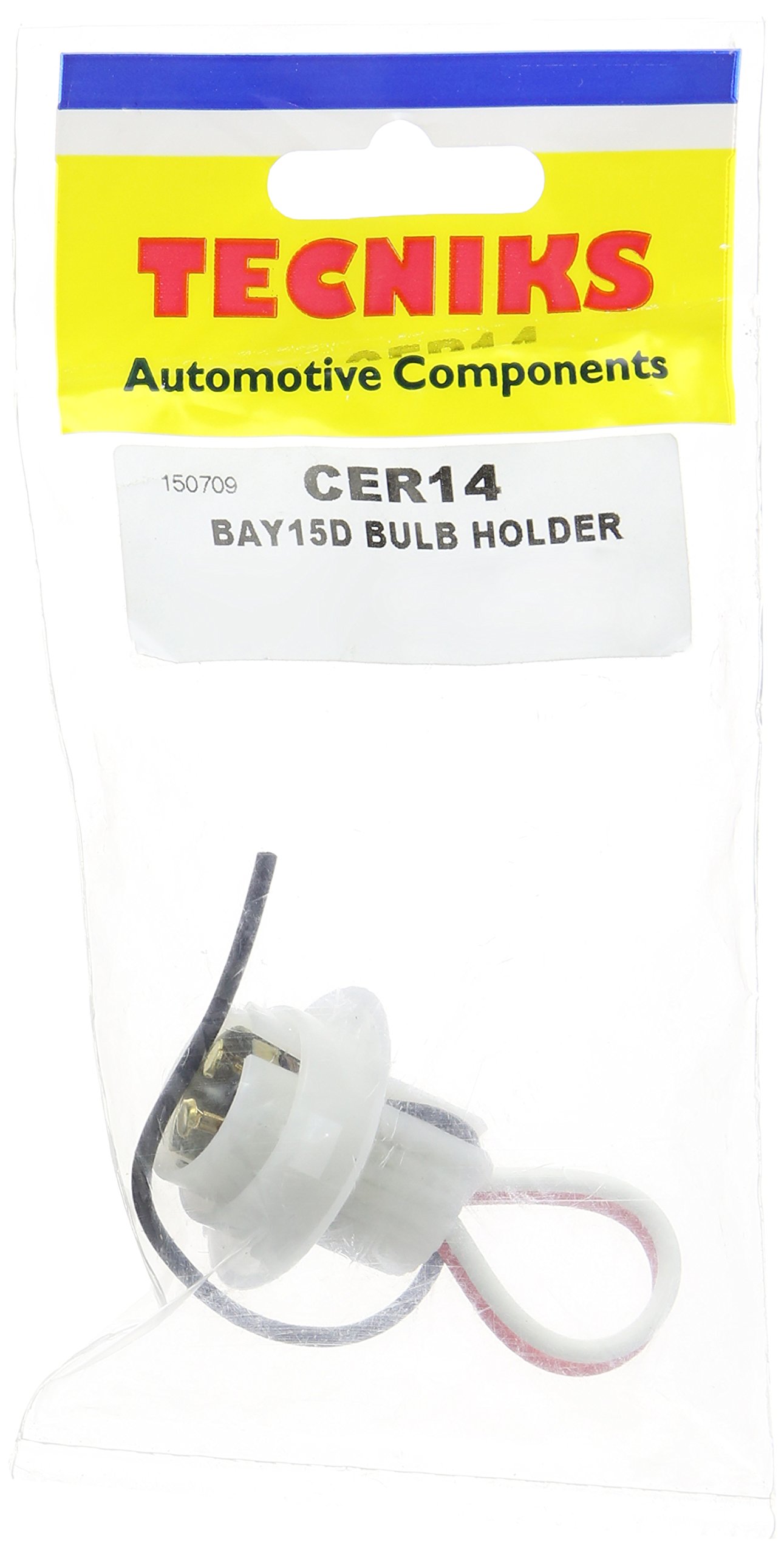 Tecniks CER14 Straight Ceramic Pre-Wired Bulb Holder