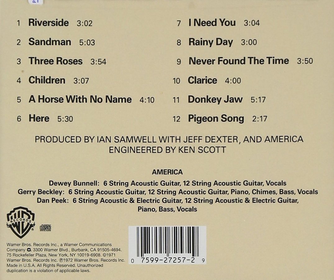 AMERICA America Amazoncom Music