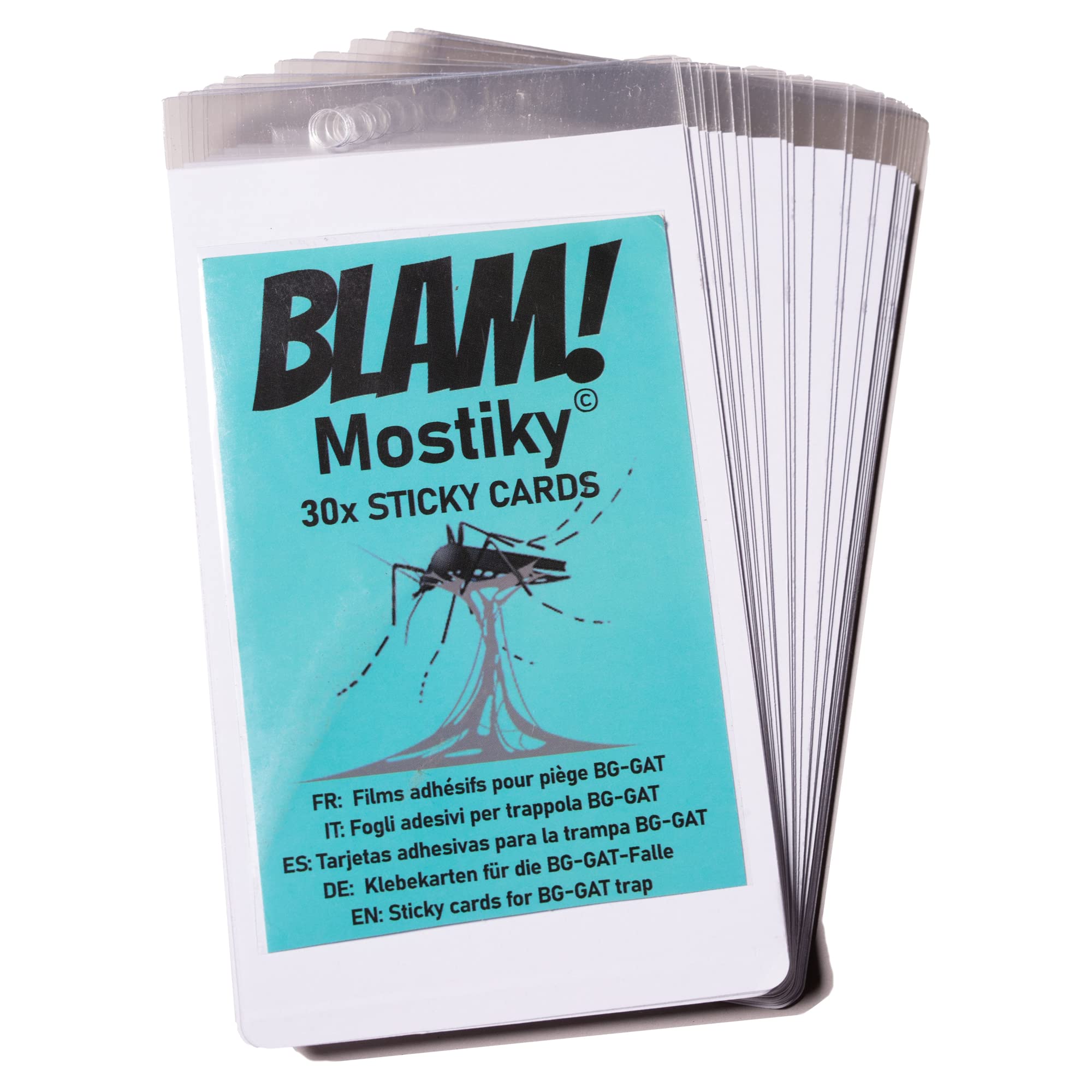 Mostiky: 30 sticky cards compatible with Biogents BG-GAT. Pack of 30 sticky cards to catch tiger mosquitoes before they lay their eggs.
