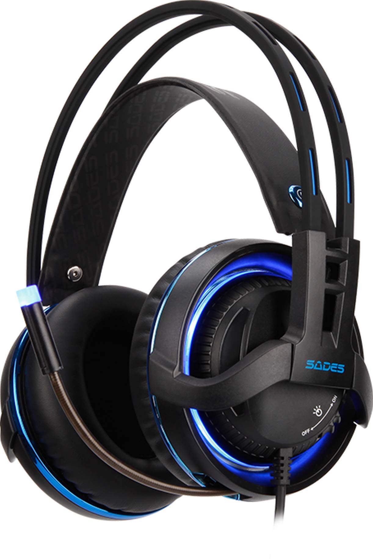 SADESDiablo Professional gaming headset With Realteck gaming audio and RGB Light SA-916