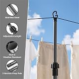 Vivo Technologies 2.2m Telescopic Washing Line Prop Poles - Pack of 2 view 3