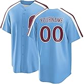 GLOOLVEEG Custom Baseball Jersey for Men Women Youth Personalized Baseball Shirts The Name Number and Logo for Sports Fans