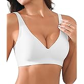 Xcutting Bra for Women Wireless No Underwire Seamless Full Coverage Deep V Bralettes Everyday Comfortable Soft