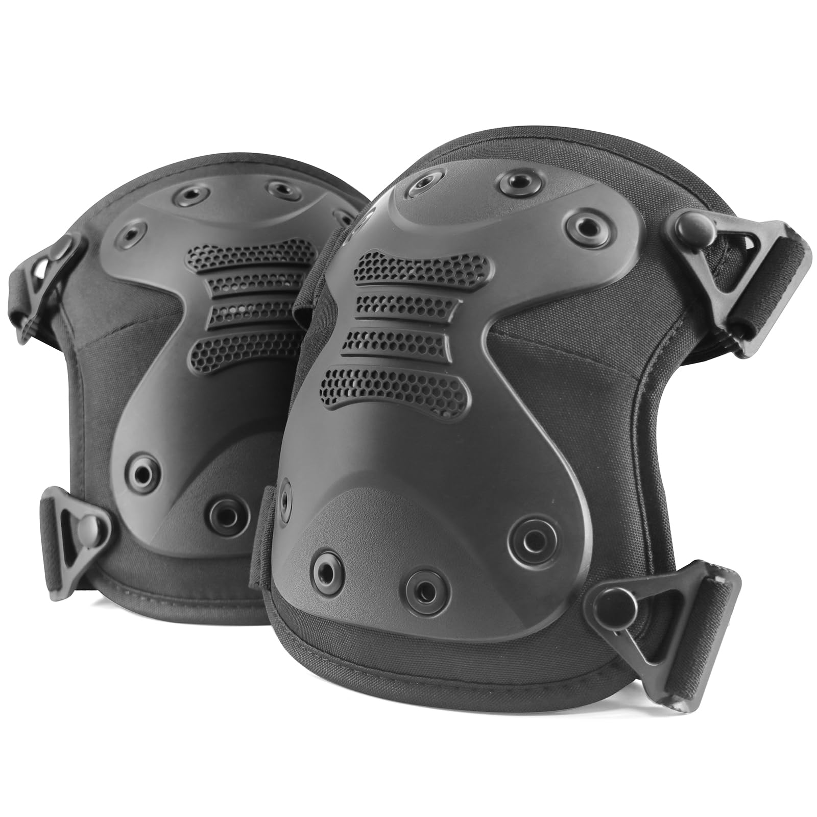 Photo 1 of BZTAC Tactical Professional Combat Knee Protective Pads Set Advanced Tactical Gear Set for Outdoor CS Paintball Game Cycling Safety Skateboarding Gear Skates Airsoft Hunting Knee Protection Guard Pads