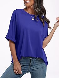 ANRABESS Women's Oversized T Shirts Short Sleeve