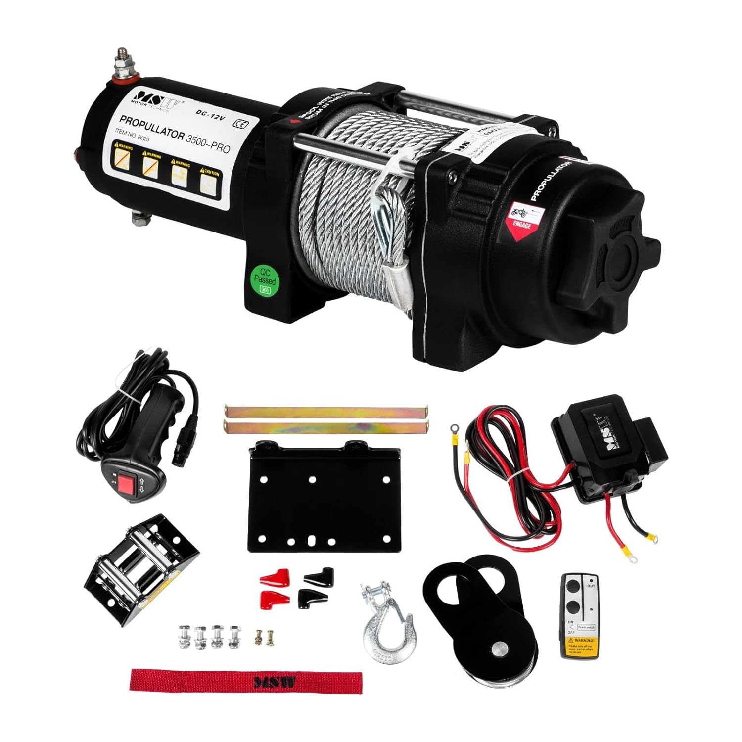 MSW Motor Technics PROPPULATOR PRO Cabrestante todoterreno  lbs  kg V