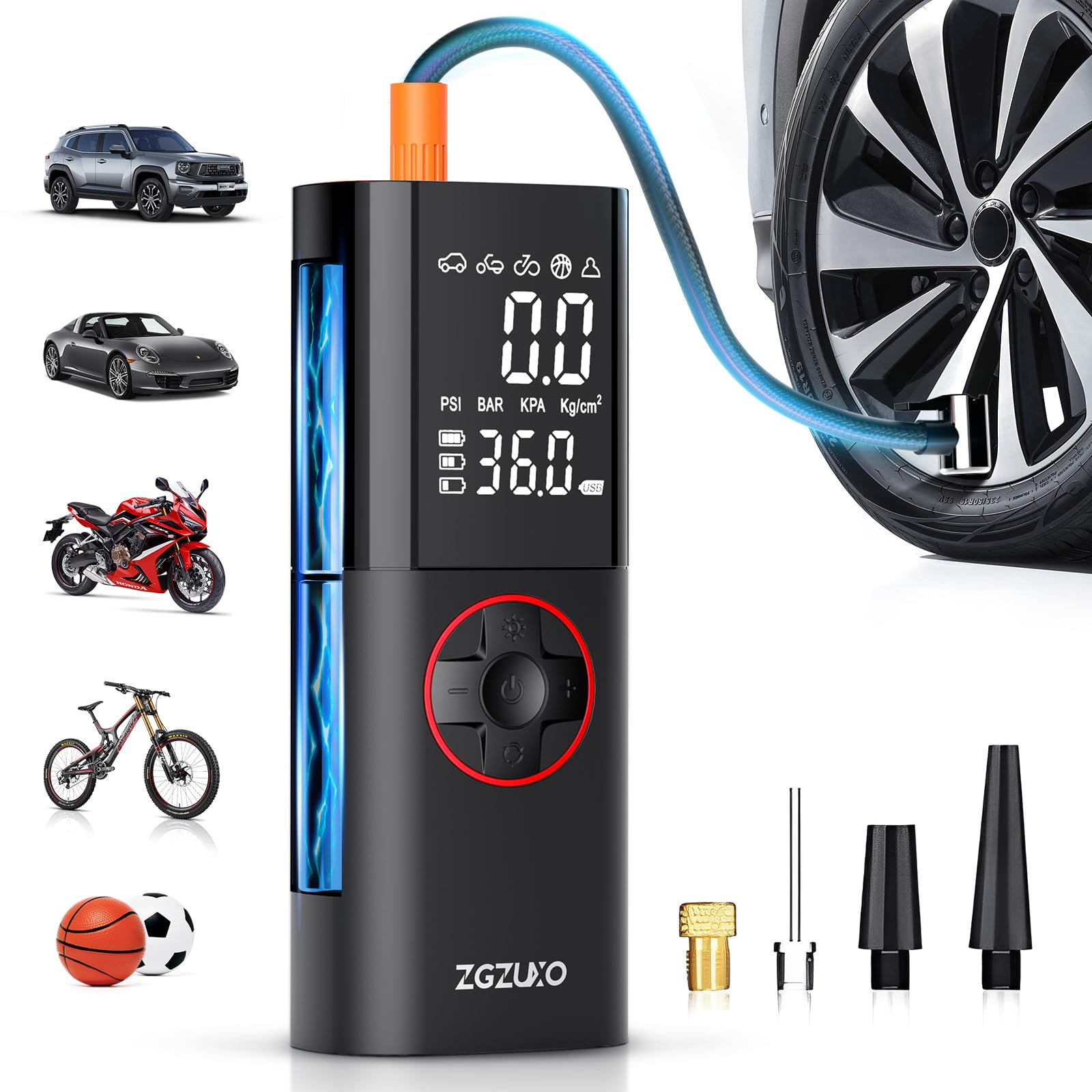 Car Gifts Ahfiwaso Tire Inflator 150 PSI Portable Electric Air
