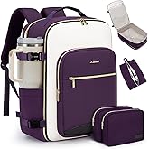 LOVEVOOK 40L Travel Backpack for Women & Men, Airline Approved Carry On Luggage with 3 Packing Cubes, TSA Overnight Bags, Waterproof Personal Item Bag, Weekender Essentials Backpacks fits 17" Laptop