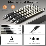 Nicpro 6PCS Art Mechanical Pencil Set 0.3 0.5 0.7 0.9 mm Lead Holders 2mm view 3