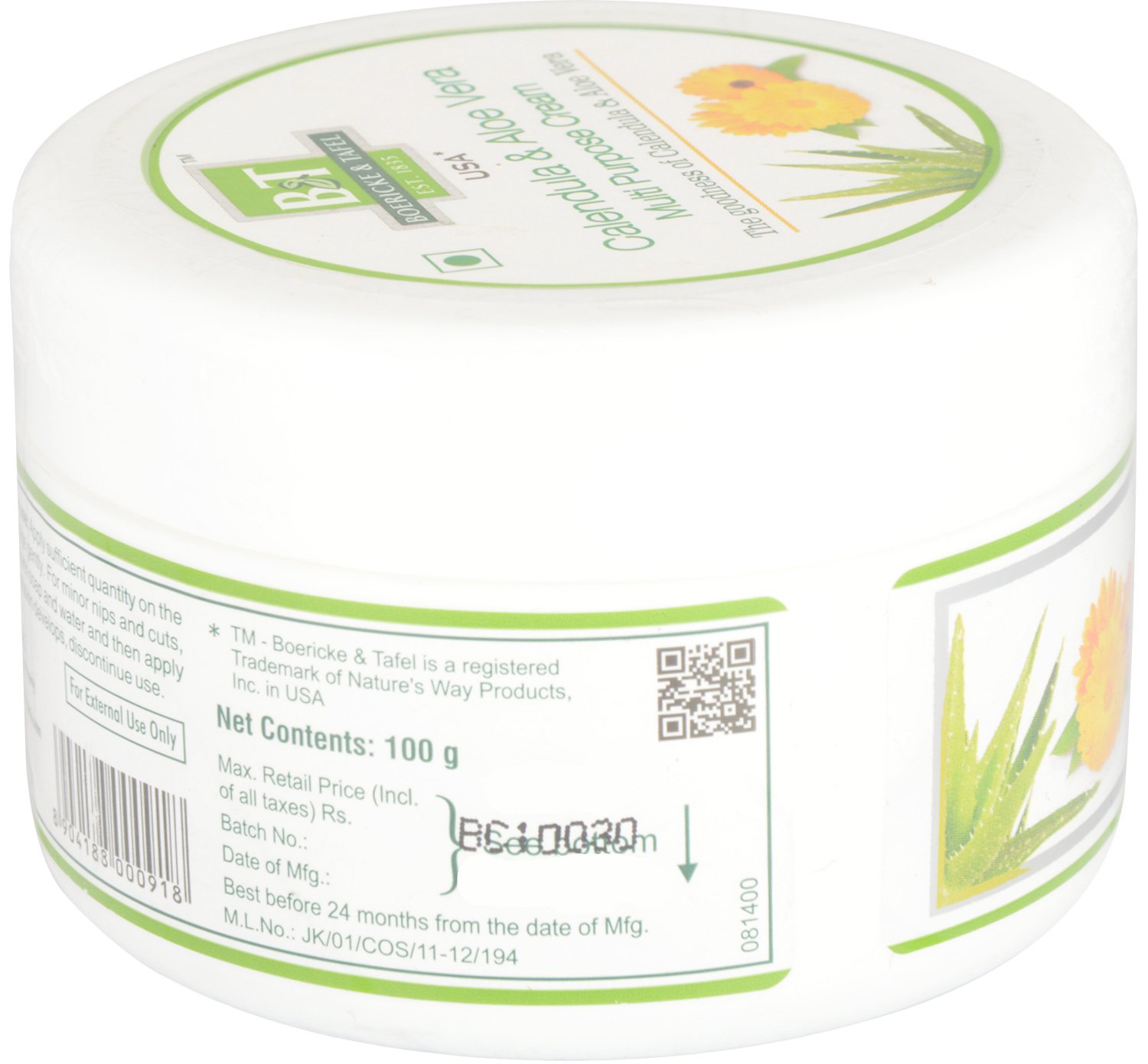 b&t calendula & aloe vera multipurpose cream