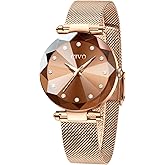 CIVO Womens Watch Ultra-Thin Stainless Steel Mesh Strap Analog Quartz Wrist Watch Waterproof Fashion Casual Elegant Ladies Watches with Diamond Timescale
