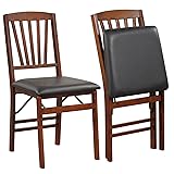 Giantex Folding Dining Chairs Set of 2, Foldable