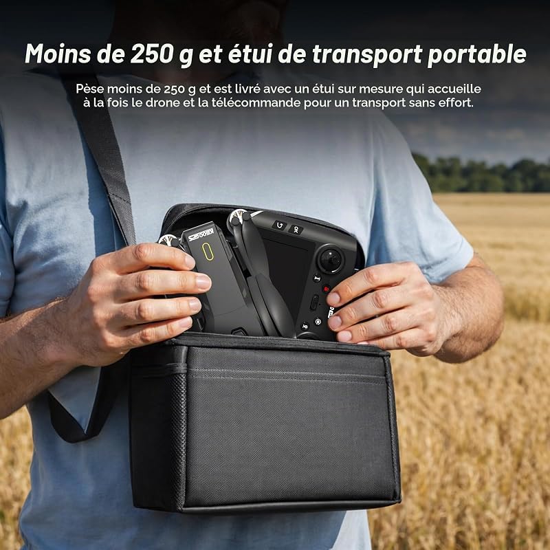 Drone GPS avec EIS Camera Adultes Debutants,Écran HD 4.5" Télécommande,Drone Professionnel Follow Me Retour Automatique Al Track&Orbit Mode,Contrôle Gestuel de la Gravité Maintien de l'altitude — photo 4 sur 8