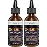 Shilajit Resin Organic Liquid Supplement, Shilajit Himalayan Organic, Liquid Vitamins for Women and Men, 85+ Trace Minerals, Alternative to Resin & Capsules, Energy & Immune Function, Vegan, 120 ml