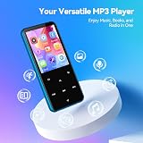 AGPTEK 64GB MP3 Player Bluetooth 5.3 2.4in TFT Screen HiFi Music FM Radio view 4
