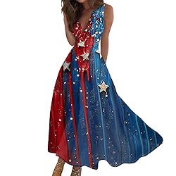 CHRATLHI Fourth of July Dresses for Women American