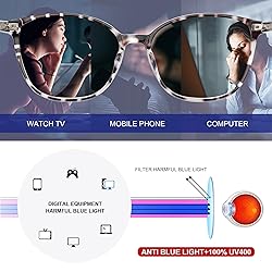 JFXQDR Women's Blue Light Blocking Glasses, TR90