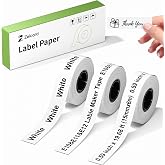 Compatible with SUPVAN E10 &amp; E11&amp; E12 Label Maker Tape 3 Rolls,White | 15mmx6m,Waterproof,BAP-FREE for School, Home, Office,Note: Cannot be used on Katasymbol app, please use SUPRINT app