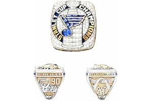 XiaKoMan 2019 st Louis Championship Stanley Cup STL Blues Ring Champions MVP o'reilly with Deluxe Walnut Wooden Box Gifts for Men Kids Women Youth