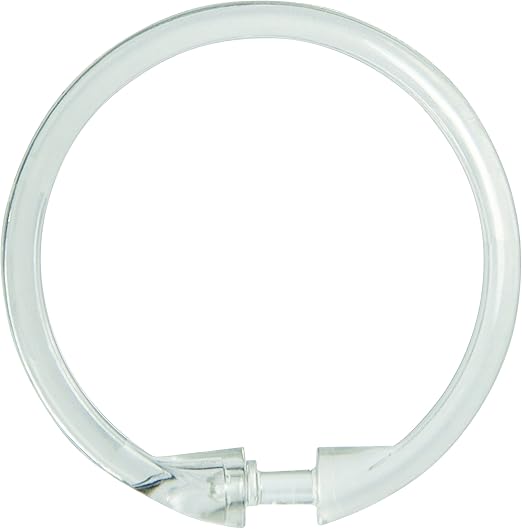 Amazon Com Kenney Shower Curtain Rings Clear 12 Pack Home