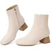 Susanny High Heel Boots for Women,Womens Platform Boot Heels Sexy Round Toe Lace UP High Heels Mid Calf Boots