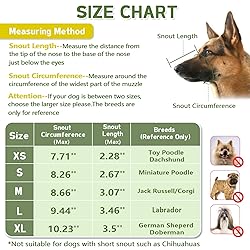 Pawfun Dog Muzzle, Soft Mesh No Barking Pet Muzzles