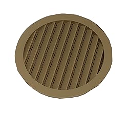 4" Round Plastic Louver Soffit Air Vent Reptile