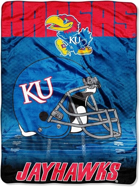 Amazon Co Jp Ncaaジェイホークス スローブランケット 60 80インチ ブルー レッド カレッジテーマ 寝具 スポーツパターン 大学 フットボールチームロゴ ファン用品 アスレチックチームスピリットファンタペストリー ポリエステル ホーム キッチン